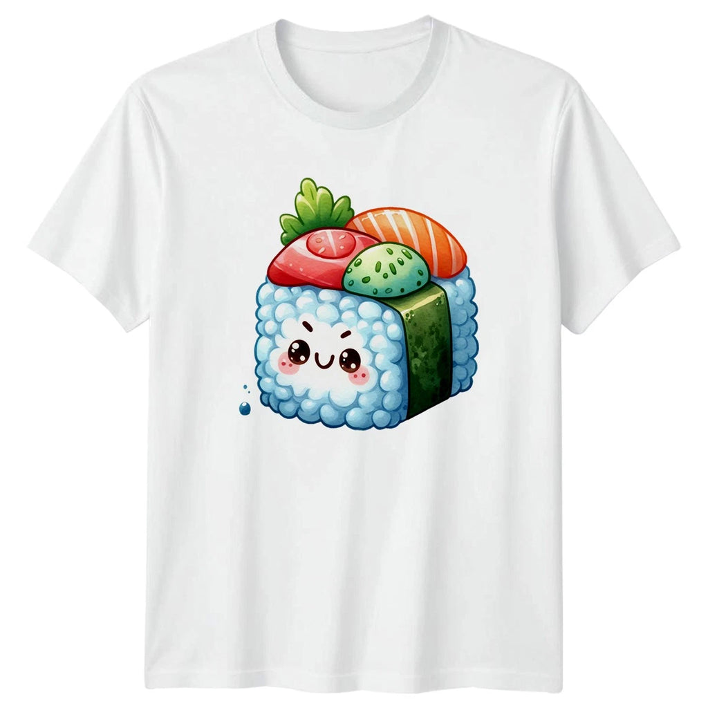 Grumpy Sushi Roll Japanese Food T-Shirt Kawaii Food Japanese Food Birthday
