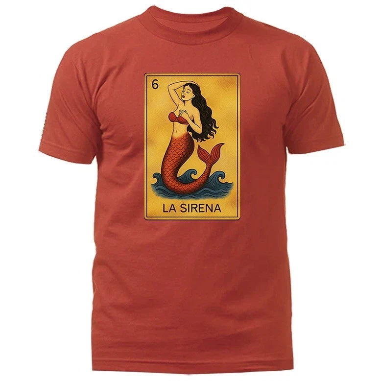 LA SIRENA MEXICAN LOTERIA CARD GRAPHIC Unisex , , , Long Sleeve Tee