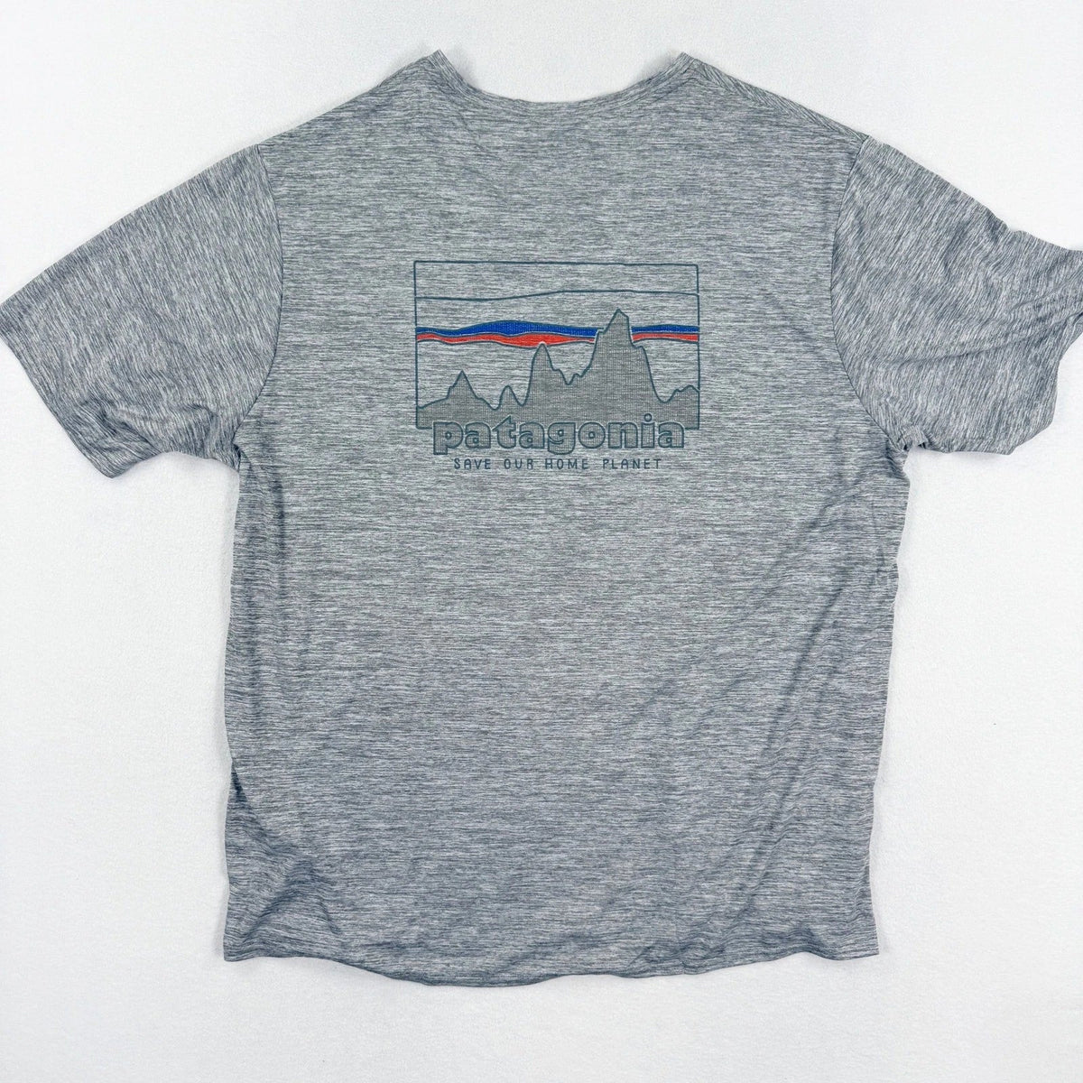 Patagonia Capilene Cool Daily Shirt Men XL Grey 73 Skyline Save Our Planet 45235 Unisex , , , Long Sleeve Tee