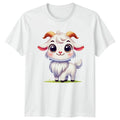 Cute Baby Goat Farm Animal Mens Womens Graphic Tee Unisex Shirt Unisex , , , Long Sleeve Tee