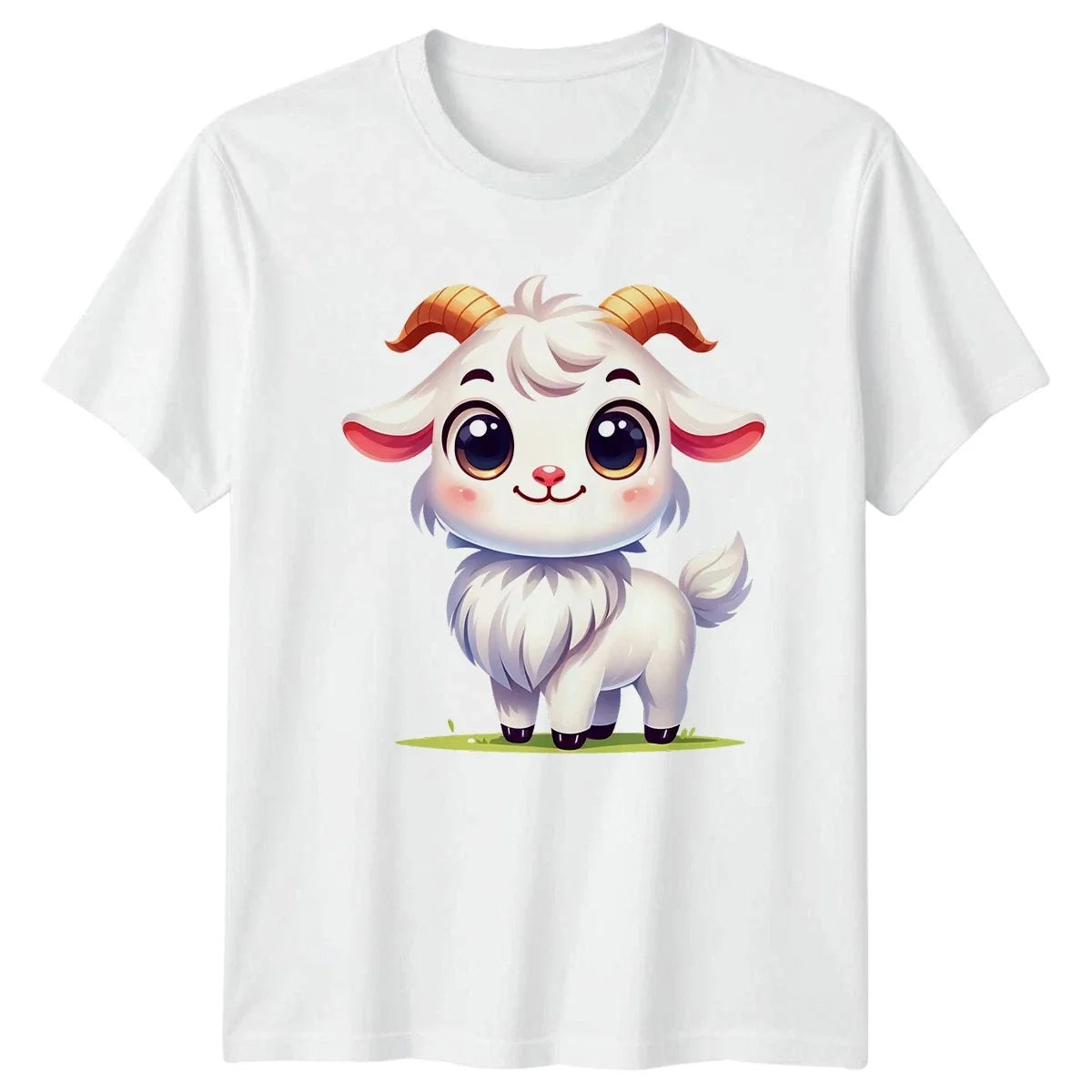 Cute Baby Goat Farm Animal Mens Womens Graphic Tee Unisex Shirt Unisex , , , Long Sleeve Tee
