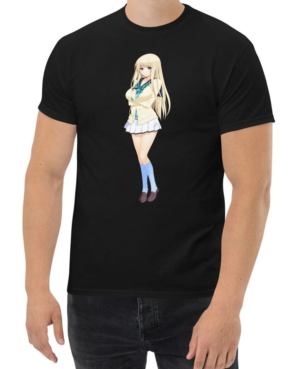 New Japanese Waifu Manga Anime Kawaii Men's T Shirt S-3XL Assorted Colors