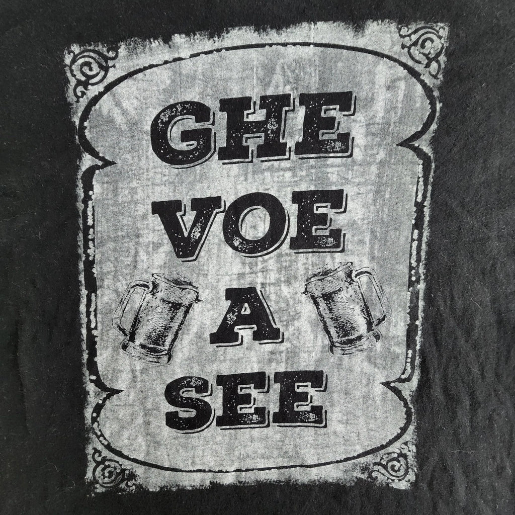 Ghe Voe A See Beer TS Ocean Black T-Shirt Men's XL