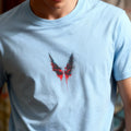 Bloody Wings Minimalistic Graffiti Tee, Urban Top, Unisex Cotton Unisex , , , Long Sleeve Tee