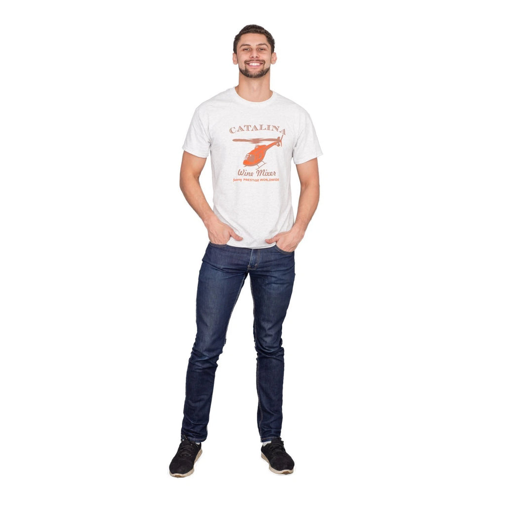 Step Bros Catalina Wine Mixer Ice Grey Funny Movie T-Shirt Tee