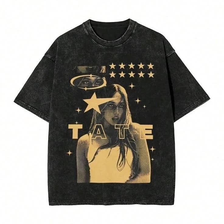 Tate Vintage Portrait Star Aesthetic Graphic Streetwear Unisex , , , Long Sleeve Tee