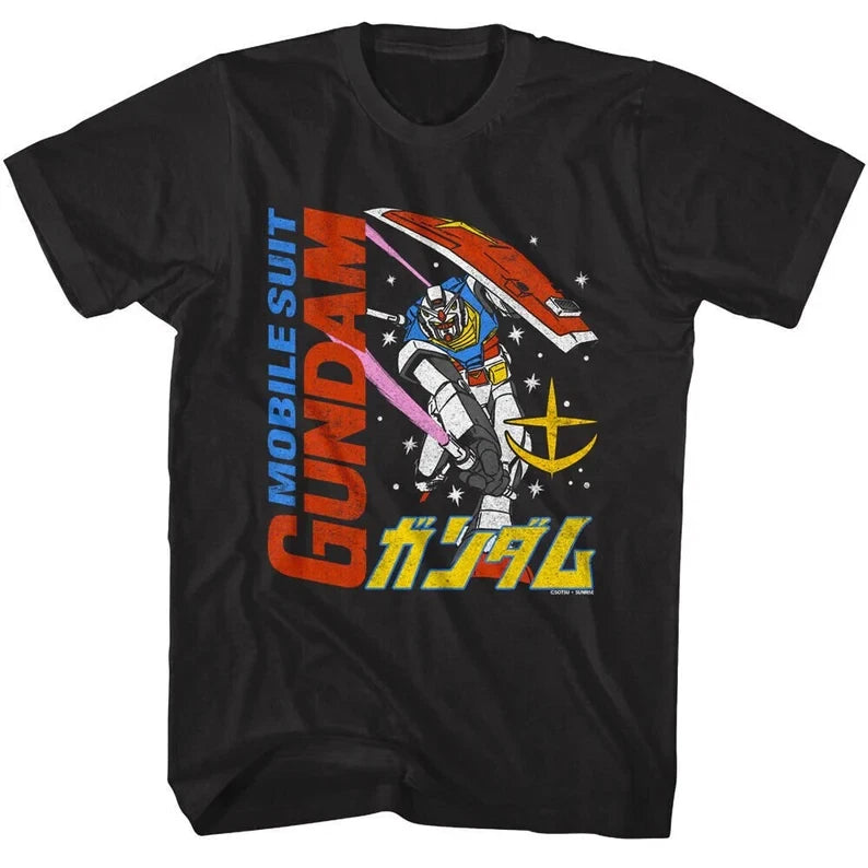 Gundam Shirt Mobile Suit RX-78-2 Japanese Anime TV Men's Tee