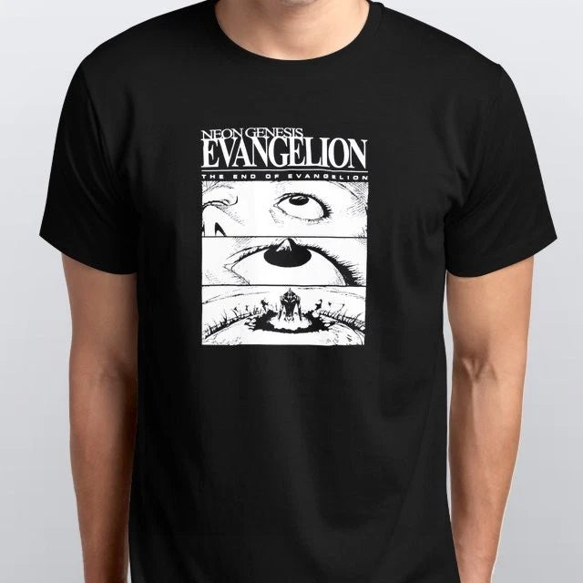 Neon Genesis Evangelion End of Eva Eye T-SHIRT S M L XL XXL 3 4 XL Black