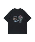 Minimal Flower Aesthetic Sketch Art Graphic T shirt Unisex , , , Long Sleeve Tee