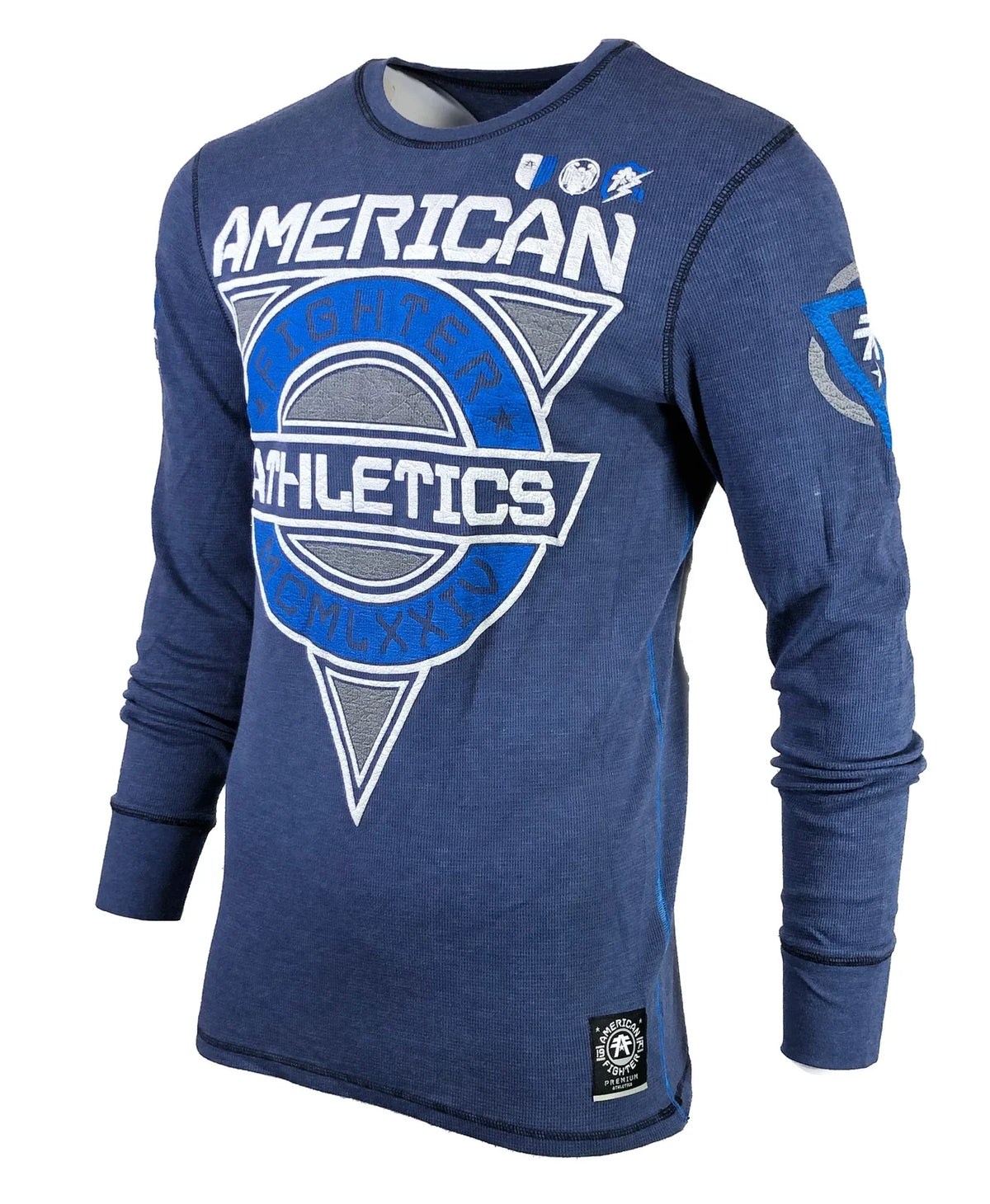 AMERICAN FIGHTER Men's Thermal Shirt GROVE WEATHERED Athletic MMA Unisex , , , Long Sleeve Tee