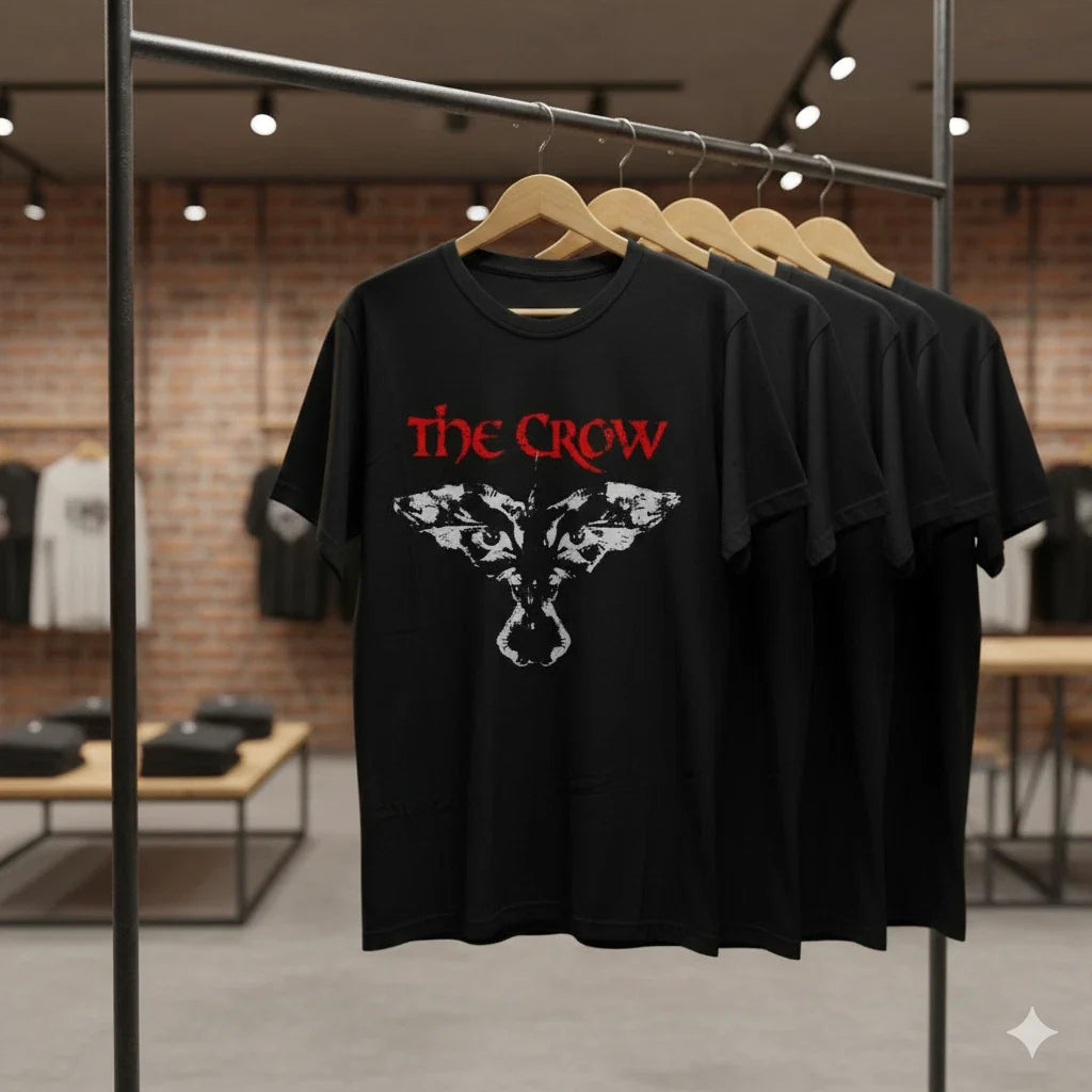 The Crow Movie Black Gothic Horror Film Graphic Unisex Tee - T819 Unisex , , , Long Sleeve Tee