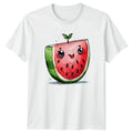 Kawaii Watermelon T-Shirt Summer Fruit Gift For Him And Her
