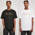 Urban Classics Script Logo Tee Oberteil Shirt Oversize Jersey Print Bunt Unisex , , , Long Sleeve Tee