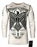 Xtreme Couture by Affliction Men's Thermal Shirt CONNECT White Unisex , , , Long Sleeve Tee