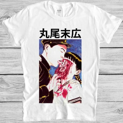 Suehiro Maruo T Shirt Eyeball Lick Cult Japanese Anime Manga Horror Tee 2385