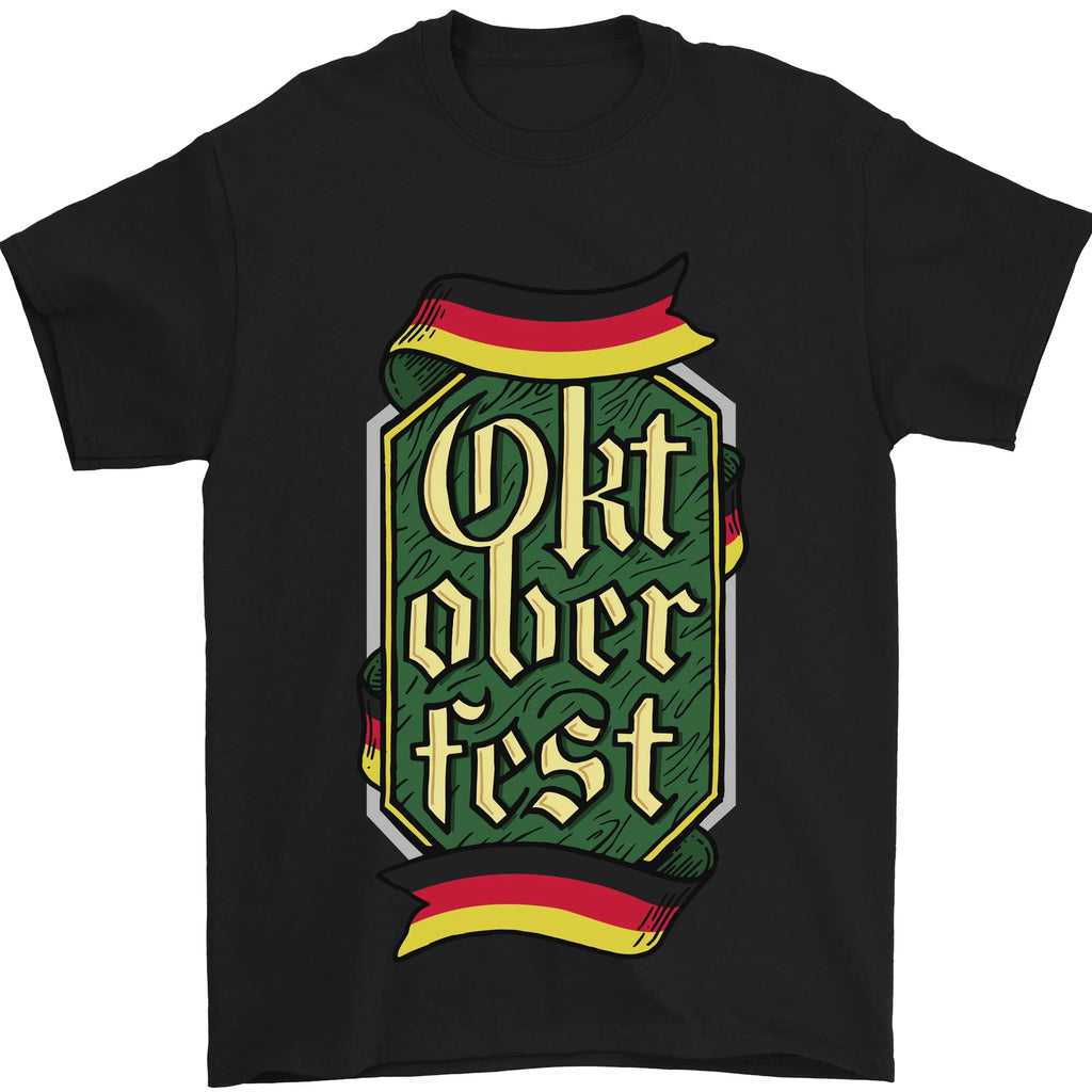 Germany Octoberfest German Beer Alcohol Mens T-Shirt 100% Cotton