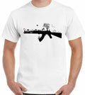 Banksy Style AK47 DTG Mens Graffiti Art World Peace Love Freedom Unisex , , , Long Sleeve Tee