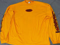 OP Y2k long sleeve tshirt yellow orange snake surf tee 100% cotton X Large Unisex , , , Long Sleeve Tee