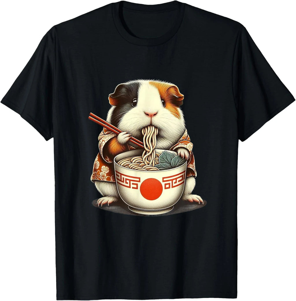 Guinea Pig Ramen Kawaii Neko Japanese Noodles Aesthetic T-Shirt