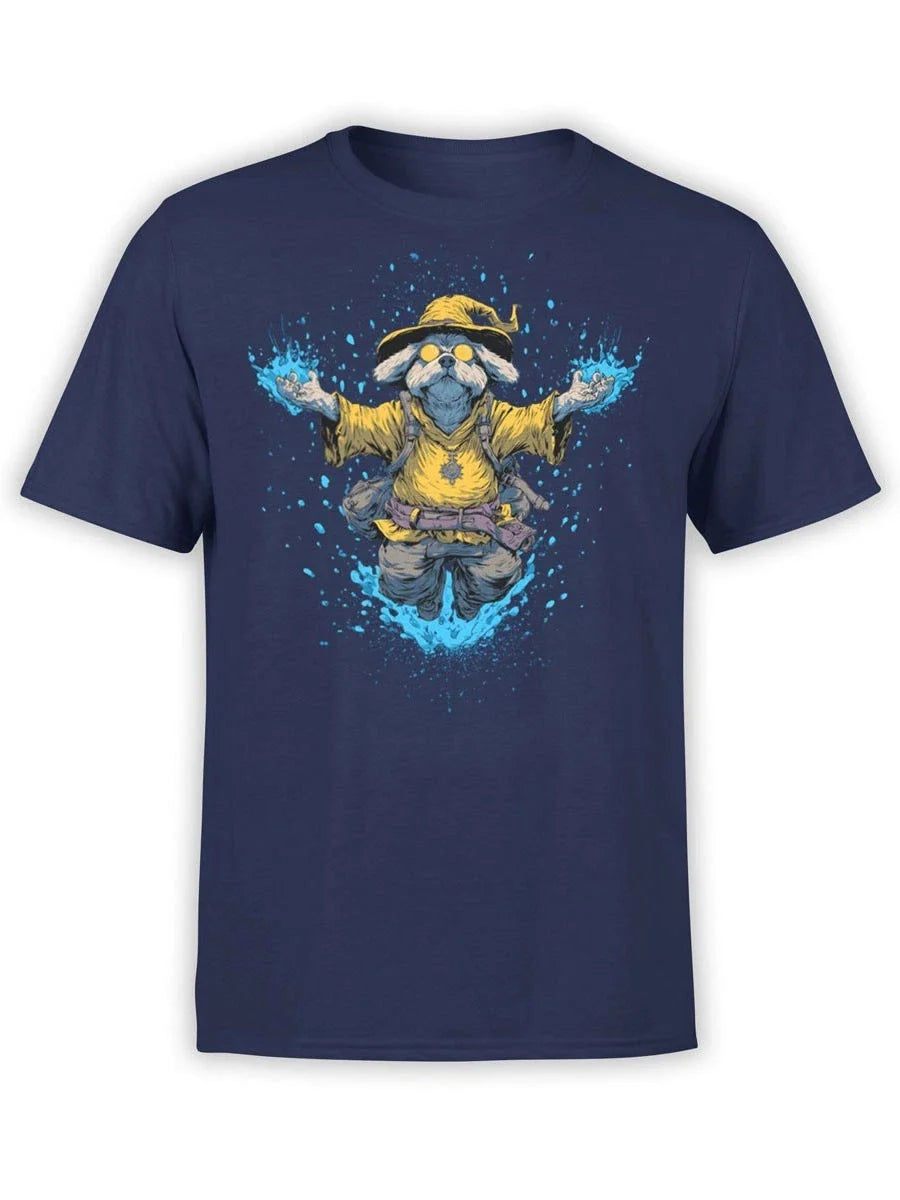 FANTUCCI Wizard Pup | Fantasy Dog Tee with Magical Powers | Unisex Unisex , , , Long Sleeve Tee
