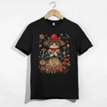 Cat , Vintage Cat Lovers Tee, Whimsical Country Garden Aesthetic Shirt Unisex , , , Long Sleeve Tee
