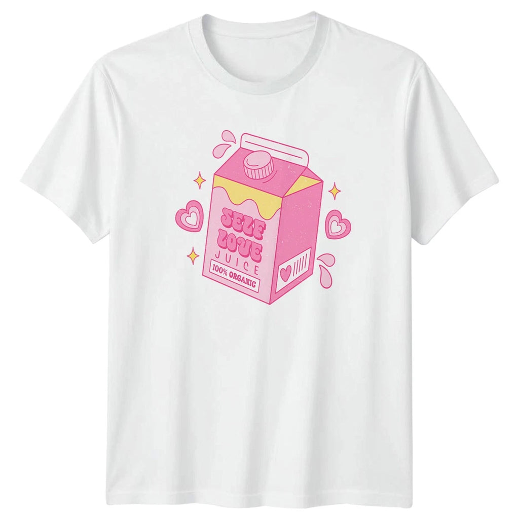 Self Love Juice 100 Percent Womens T-Shirt Kawaii Self Care