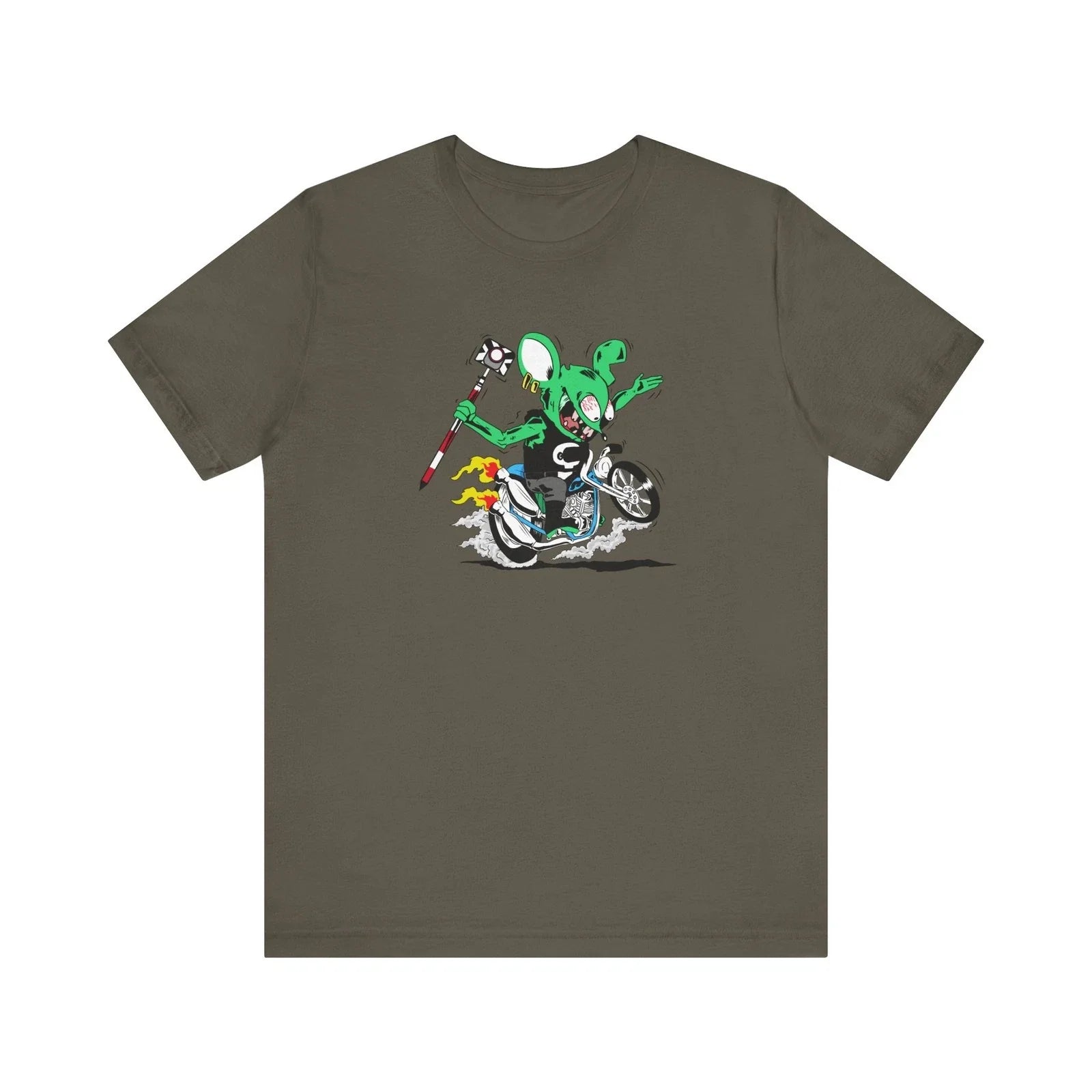 Cool Rat Motorcycle Unisex Tee - Fun Graphic for Adventure Lovers Unisex , , , Long Sleeve Tee
