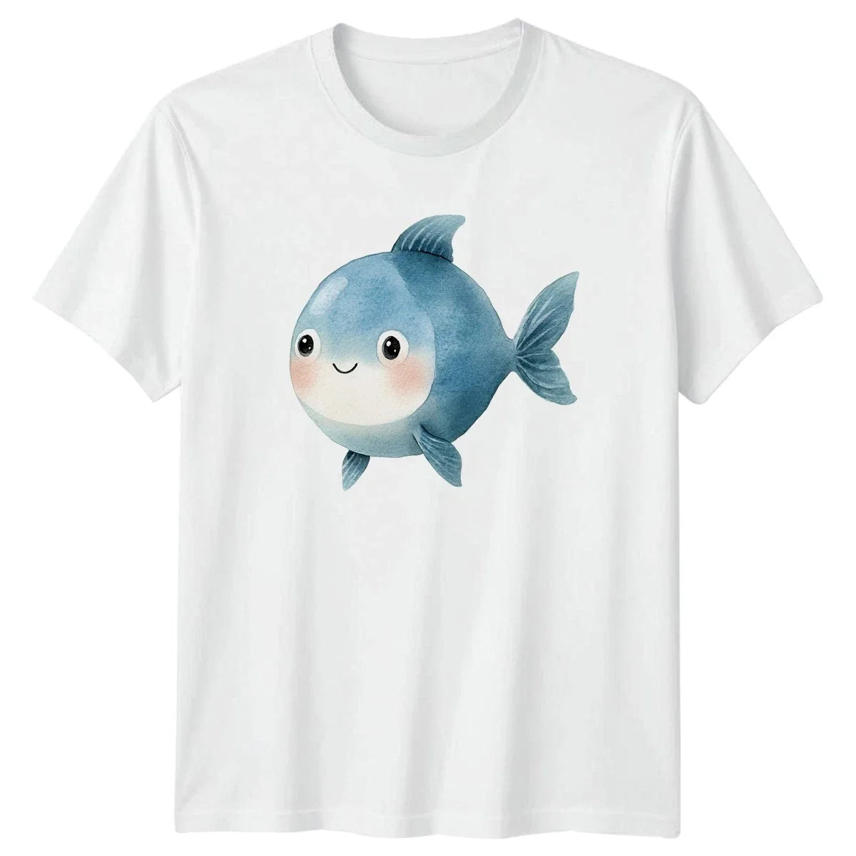 Cute Blue Fish Marine Life Undersea Birthday Gift For Him And Her Unisex , , , Long Sleeve Tee