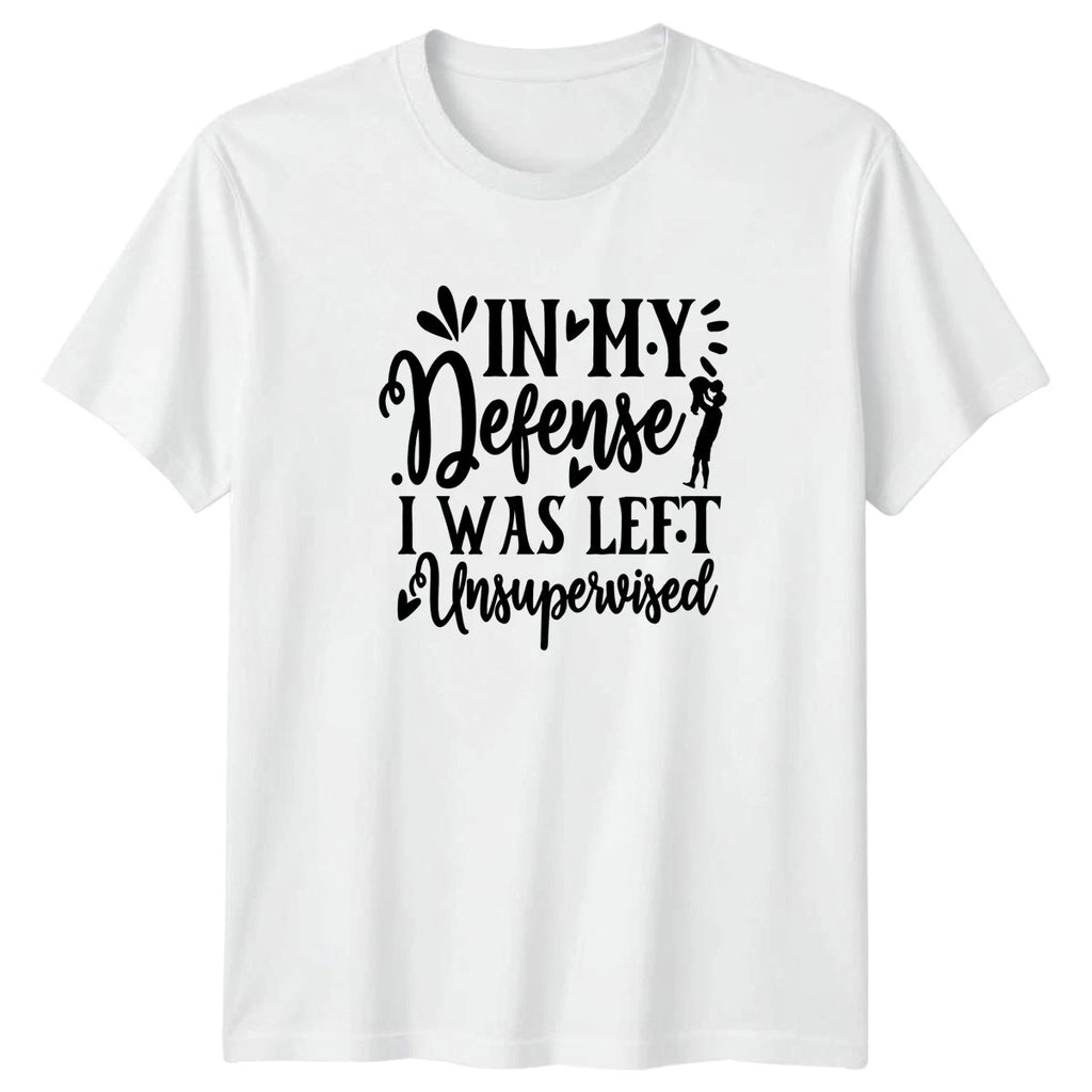 In My Defense I Was T-Shirt Sarcastic Slogans Humor Birthday Gift For Him