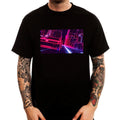Retro Sport Car Digital City Night Aesthetics Men's Printed Cotton Top Unisex , , , Long Sleeve Tee