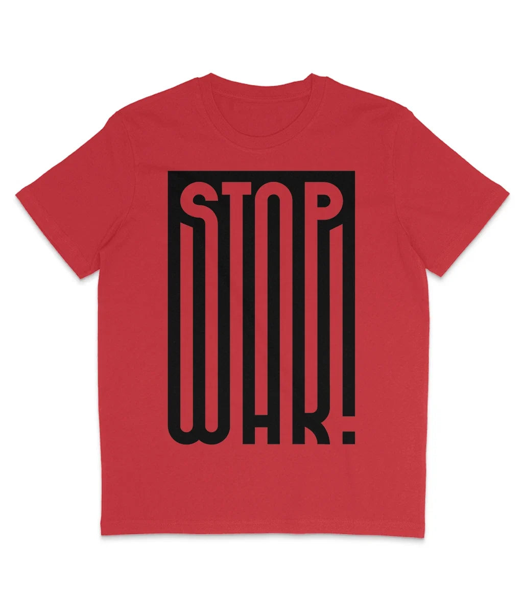 STOP WAR! - Full Print - Organic - Protest - Stencil - Street Art Unisex , , , Long Sleeve Tee