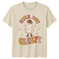Cute But Creepy Womens Retro Western Halloween Gift For Her Unisex , , , Long Sleeve Tee