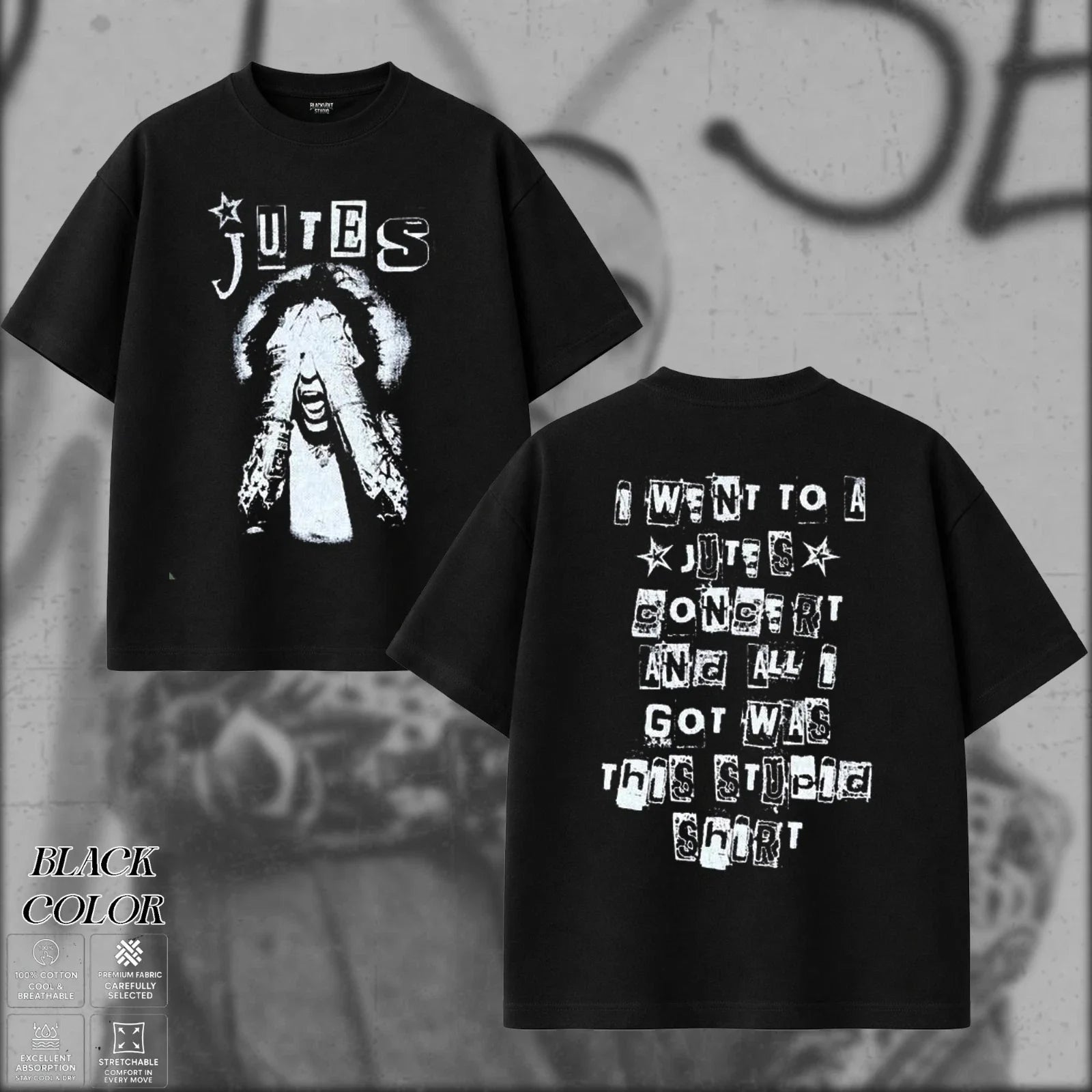 Jutes Music , Alternative Rock Grunge Pop-Punk Band Tee, Nu-Metal Music Unisex , , , Long Sleeve Tee