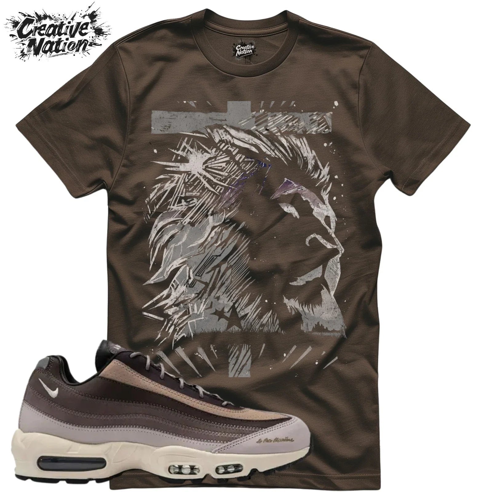 Shirt To Match Air Max 95 SP Diffused Taupe Unisex Tee Lion Shirt Unisex , , , Long Sleeve Tee