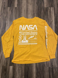 Creative Empire 1994 NASA United States T- Shirt Yellow Long Sleeve Size Large Unisex , , , Long Sleeve Tee