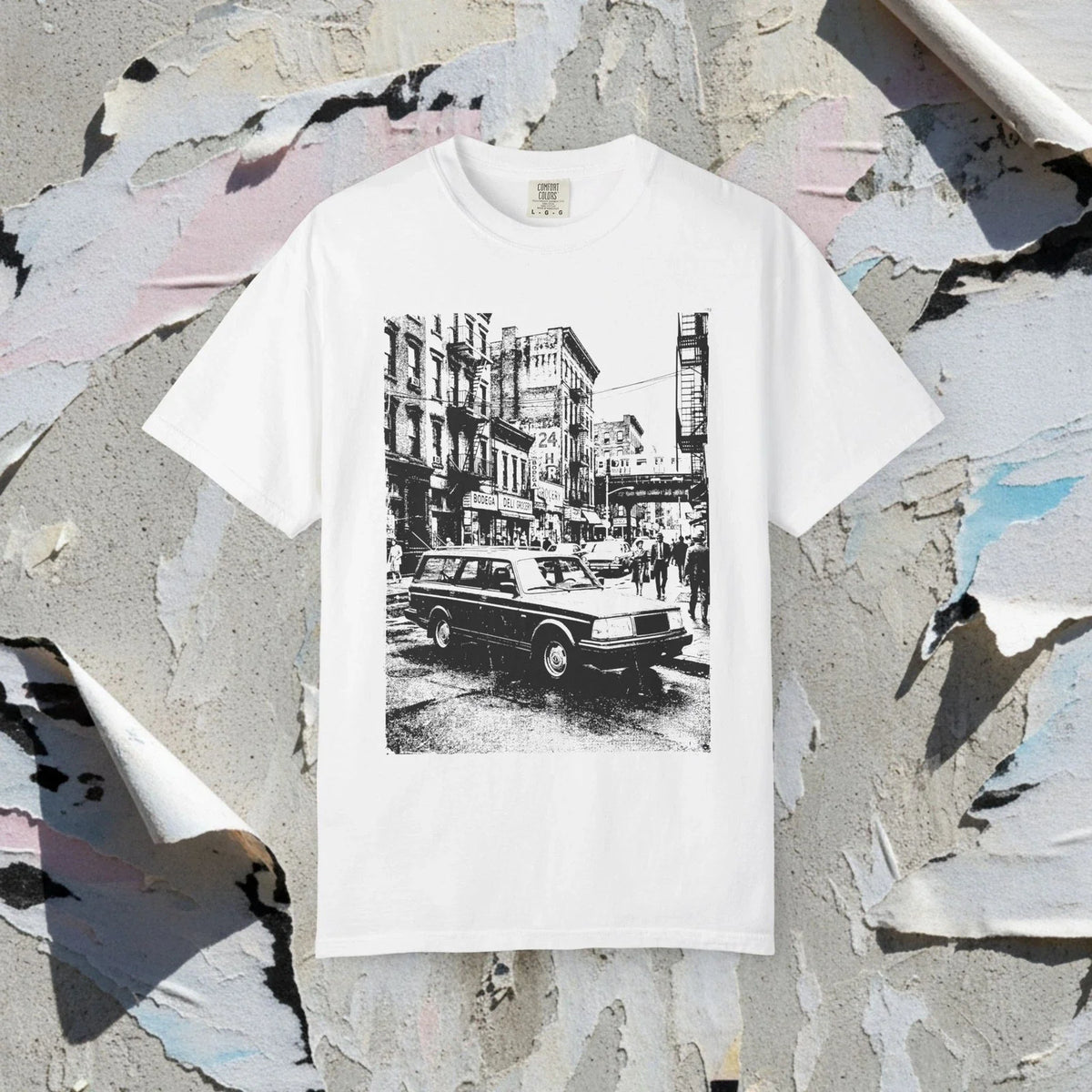 Midnight Street 240 Wagon Retro Urban Silhouette Aesthetic Unisex , , , Long Sleeve Tee