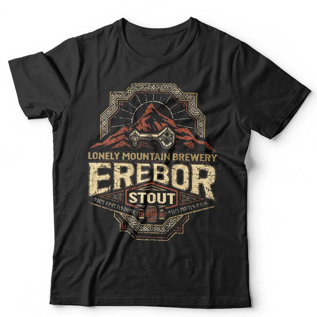 Erebor Stout TShirt Unisex Funny Parody Film Beer LOTR Retro Vintage Retro Dwarf