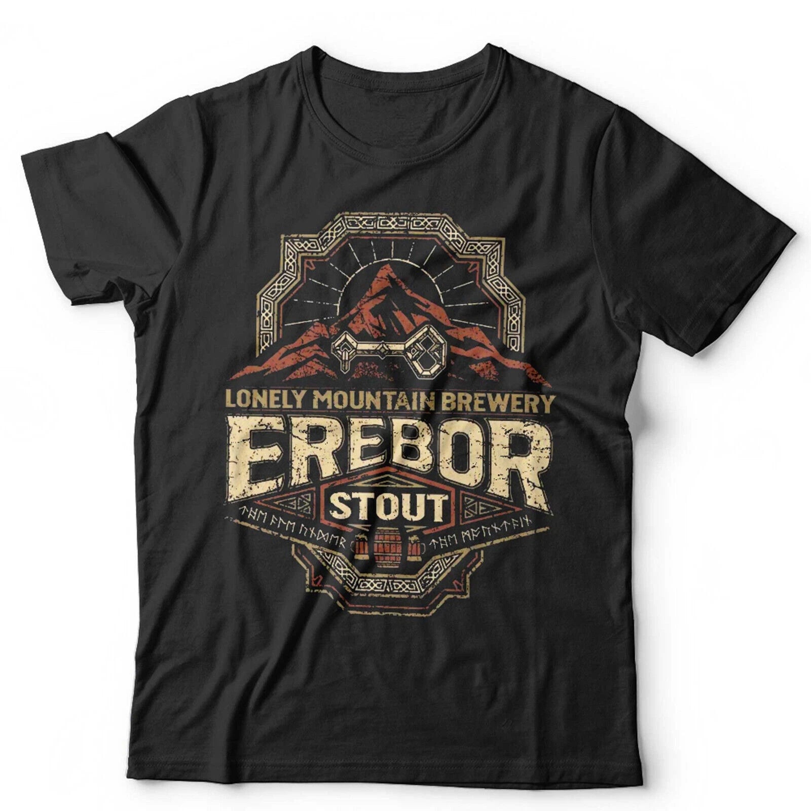 Erebor Stout TShirt Unisex Funny Parody Film Beer LOTR Retro Vintage Retro Dwarf