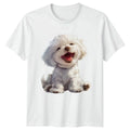 Smiling White Puppy Dog Lover Pet Gift For Him And Her Unisex , , , Long Sleeve Tee