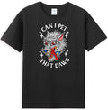 Can I Pet That Dawg Can I Pet That Dog Funny Wolf Tattoo Design Men's Unisex , , , Long Sleeve Tee