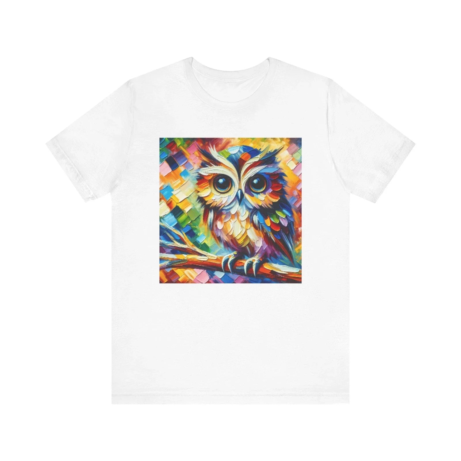 Colorful Owl Graphic Tee, Unisex , Artistic Tee for Nature Lovers, Gift Unisex , , , Long Sleeve Tee