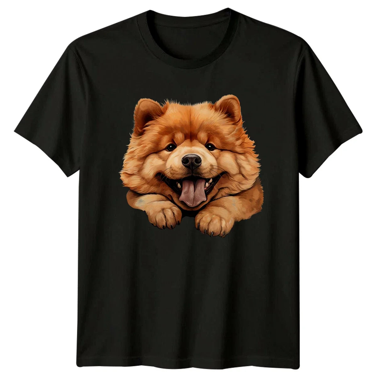 Cute Chow Chow Dog Portrait Graphic Pet Lover Unisex , , , Long Sleeve Tee