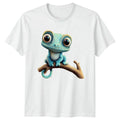 Cute Baby Chameleon Reptile Animals Mens Womens Tee Graphic Unisex Top Unisex , , , Long Sleeve Tee