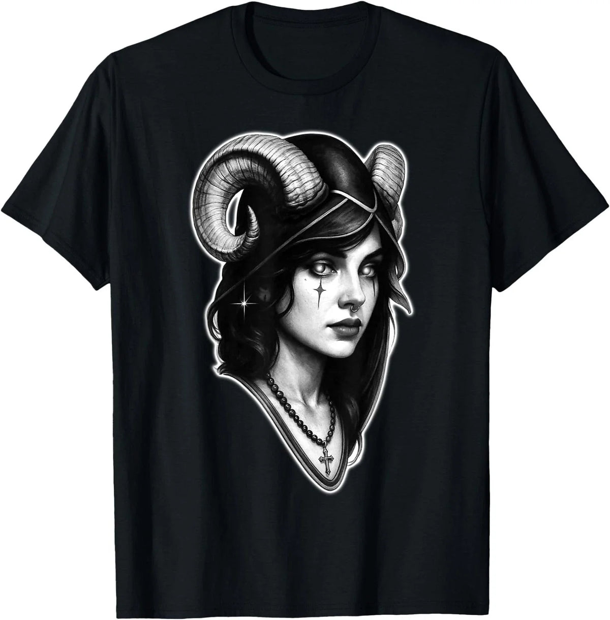 Lilith Priestess Goddess Aries Sagittarius Cute Goth Girl Unisex , , , Long Sleeve Tee