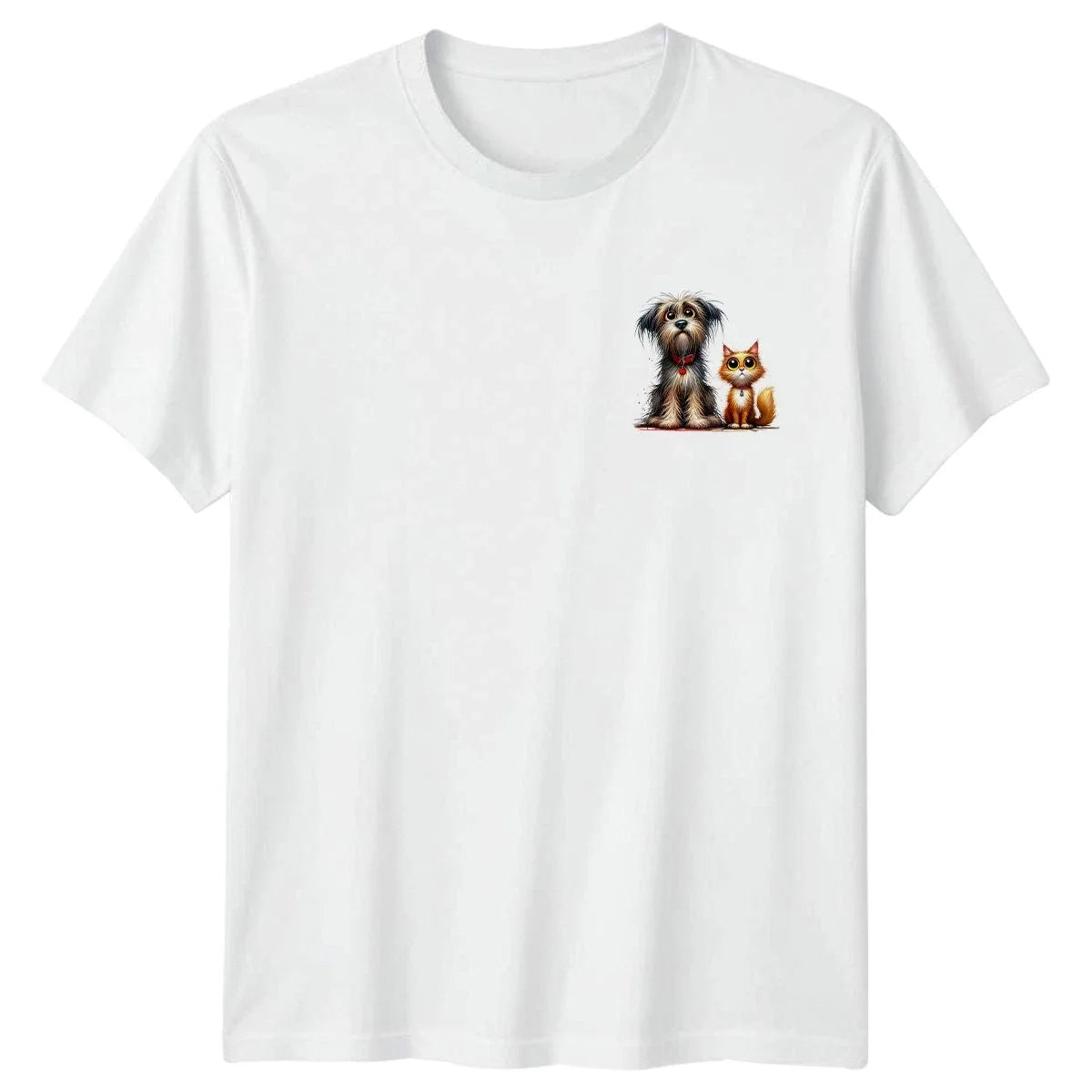 Cute Dog Cat Pets Animals Men�s Women�s Graphic Tee Funny Puppy Kitten Unisex , , , Long Sleeve Tee