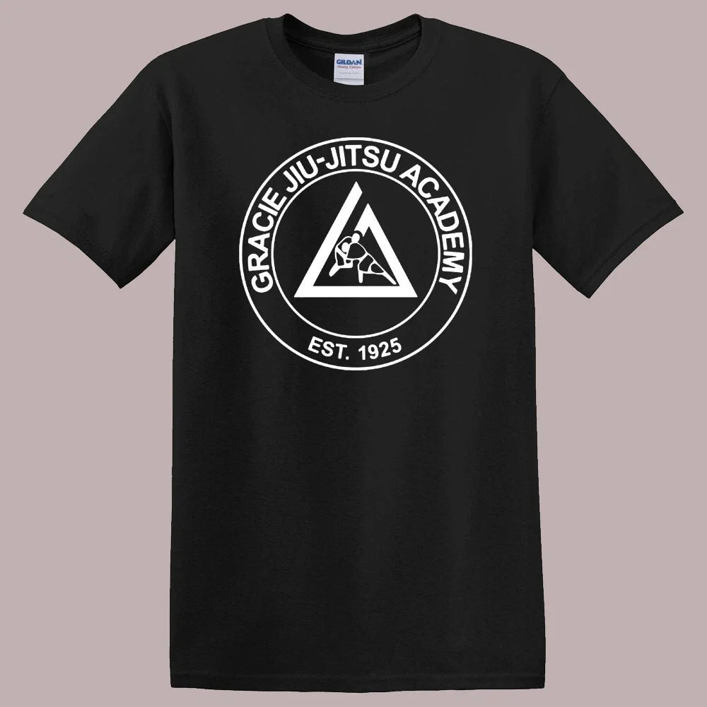 Gracie Jiu Jitsu Martial Arts Academy Black Size S to 5XL Unisex , , , Long Sleeve Tee