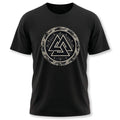 Asgard Symbol Viking | Symbolic Norse Valknut Shield Tee Shirt Unisex , , , Long Sleeve Tee