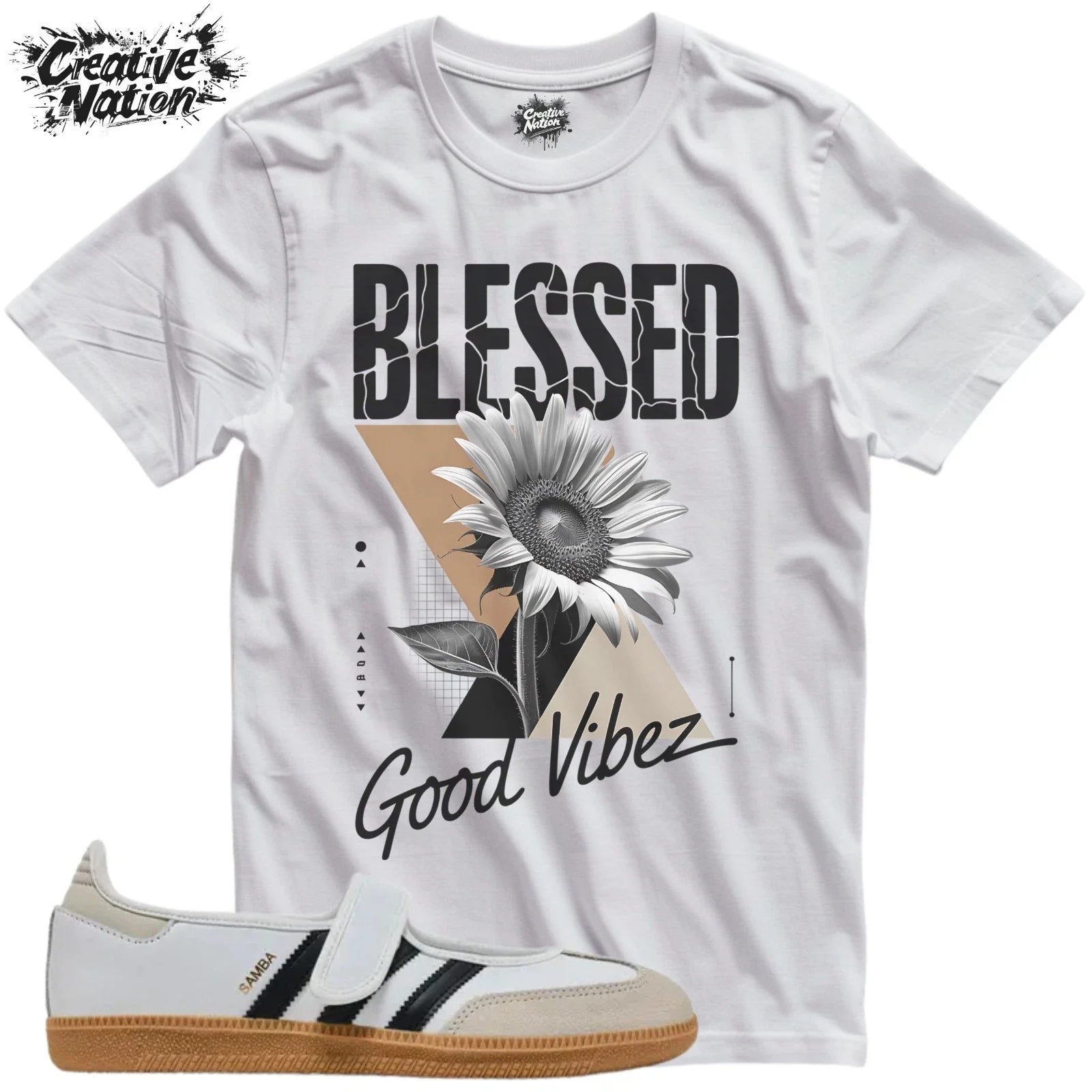 Shirt To Match Samba Jane White Black Gum Unisex Tee Sneaker Shirt Blessed Shirt Unisex , , , Long Sleeve Tee