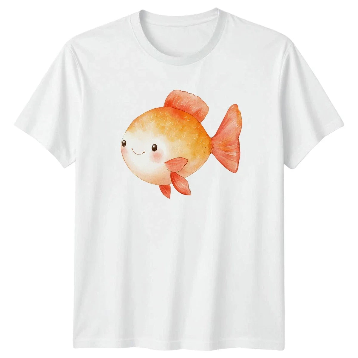 Cute Watercolor Goldfish Ocean Life 2026 Gift For Him And Her Unisex , , , Long Sleeve Tee