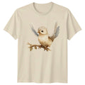 Cute Watercolor Bird On Branch Songbird Art Wildlife Nature Unisex , , , Long Sleeve Tee